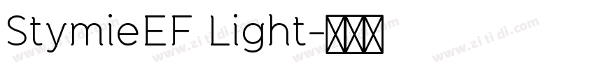 StymieEF Light字体转换
